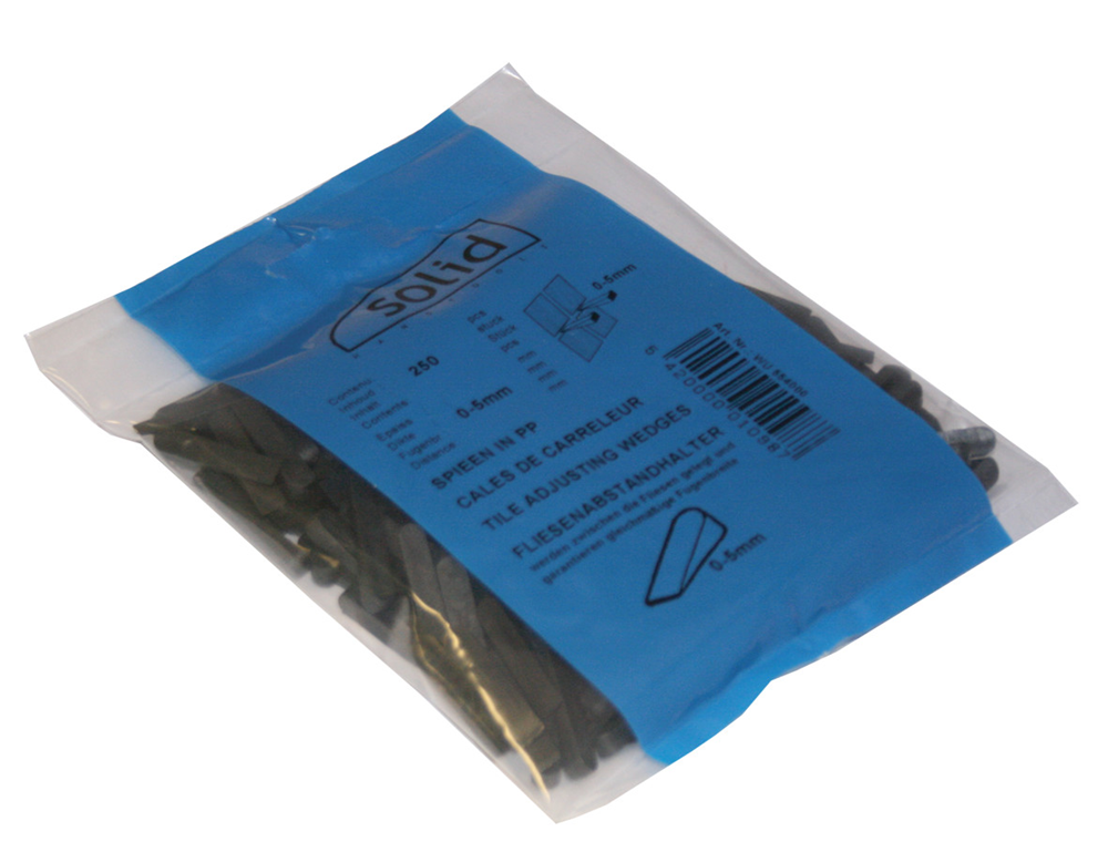 TEGELSPIEËN ZWART 5X30MM WU 554000 SOLID BLUE