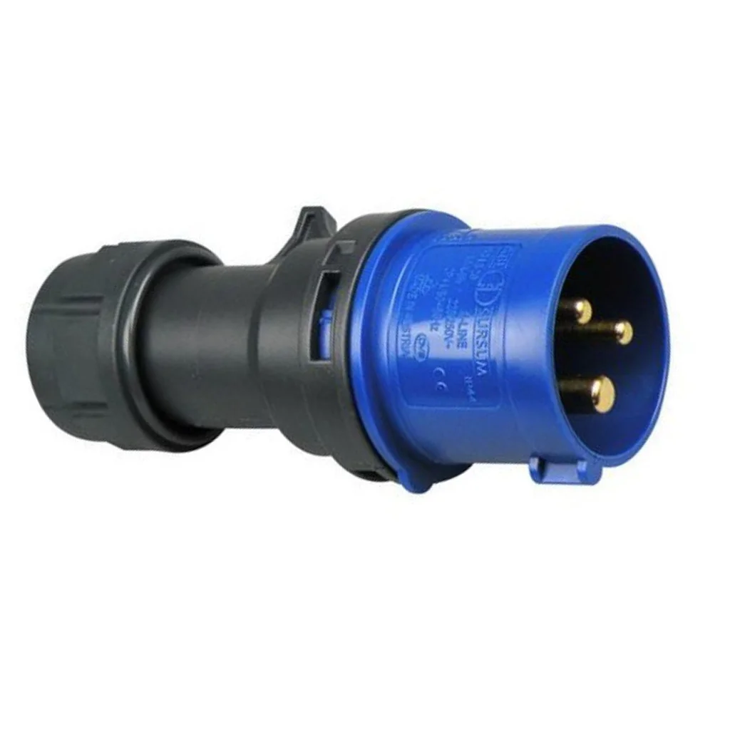 CEE STEKKER IP44 3P/16A 230V BLAUW REF:S31S20 ABL