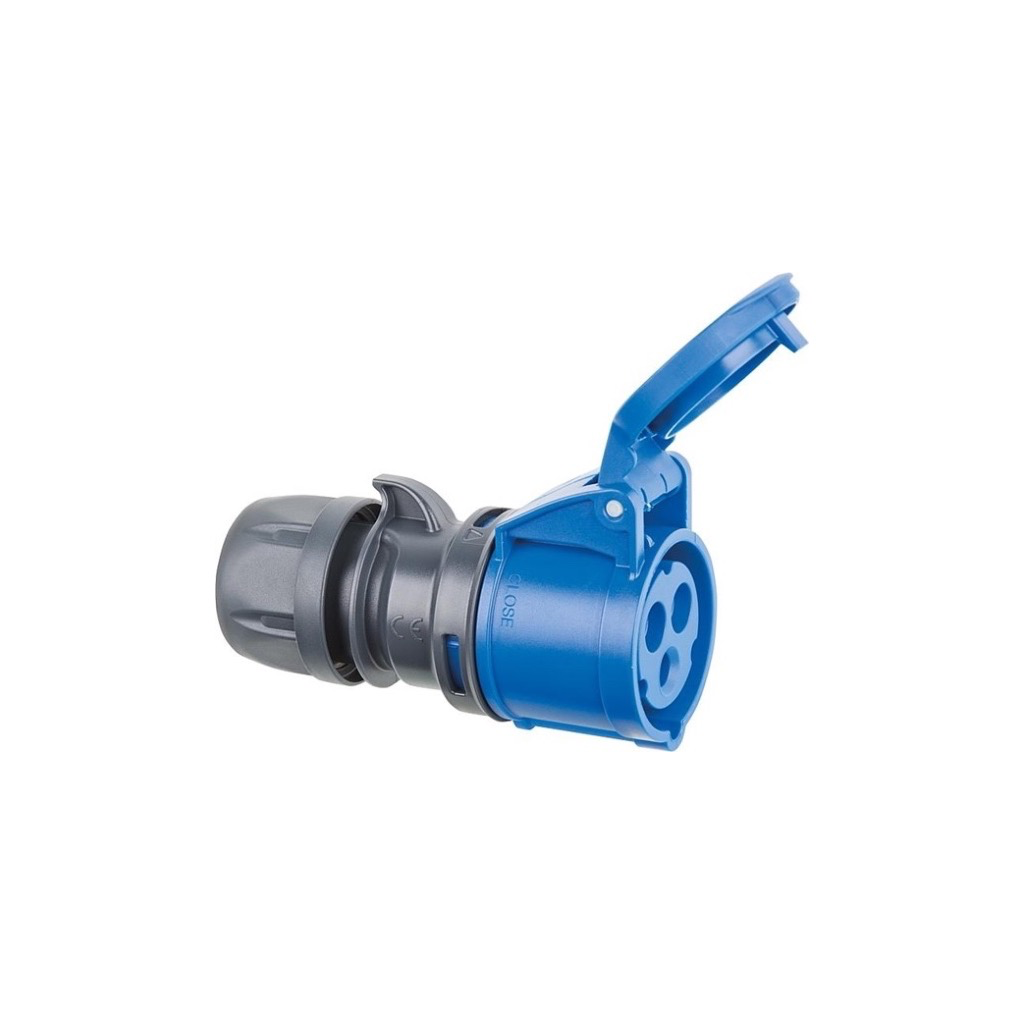 CEE KOPPELSTEKKER IP44 3P/16A 230V BLAUW REF:K31S20 ABL