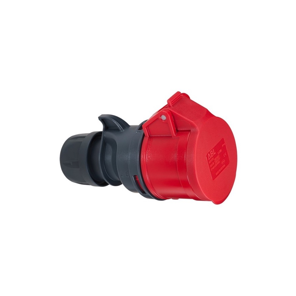 CEE KOPPELSTEKKER IP44 4P/16A 400V ROOD REF:K41S30 ABL