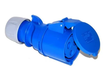 CEE KOPPELSTEKKER IP44 3P/32A 230V BLAUW REF:K32S20 ABL