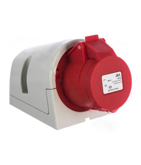 CEE WANDSTOPCONTACT IP44 4P/32A 400V ROOD REF:D42S31 ABL