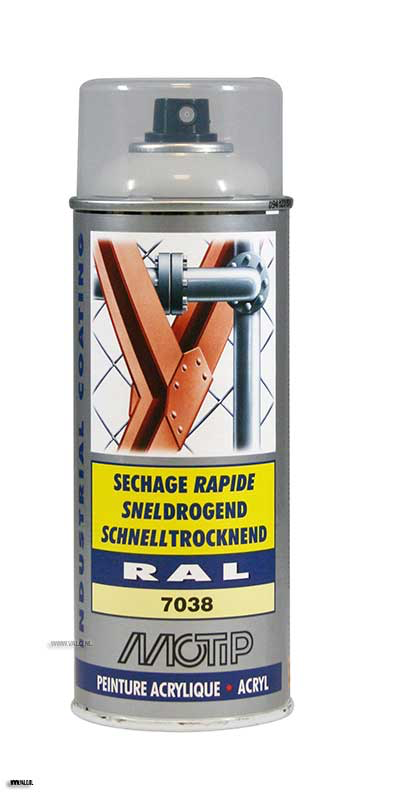 MOTIP INDUSTRIAL RAL 7038 AGAAT GRIJS 400 ML REF:MOT07152 MOTIP