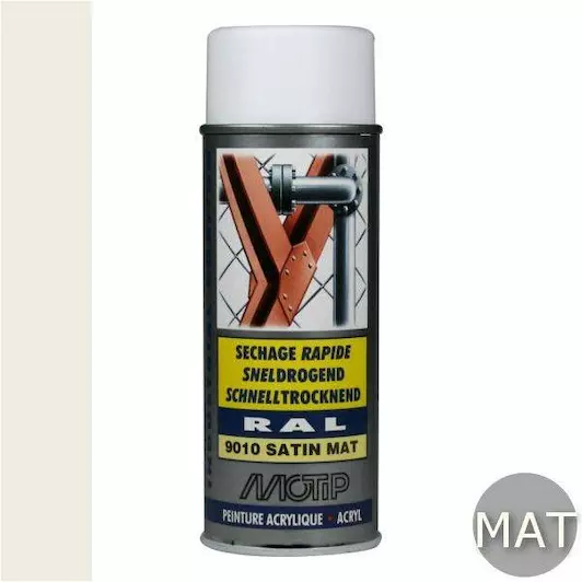 MOTIP INDUSTRIAL RAL 9010 HELDER WIT 400 ML REF:MOT07166 MOTIP