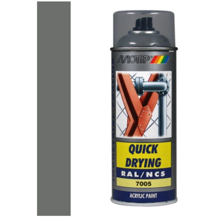 MOTIP INDUSTRIAL RAL 7005 MUISGRIJS 400 ML REF:MOT07167 MOTIP