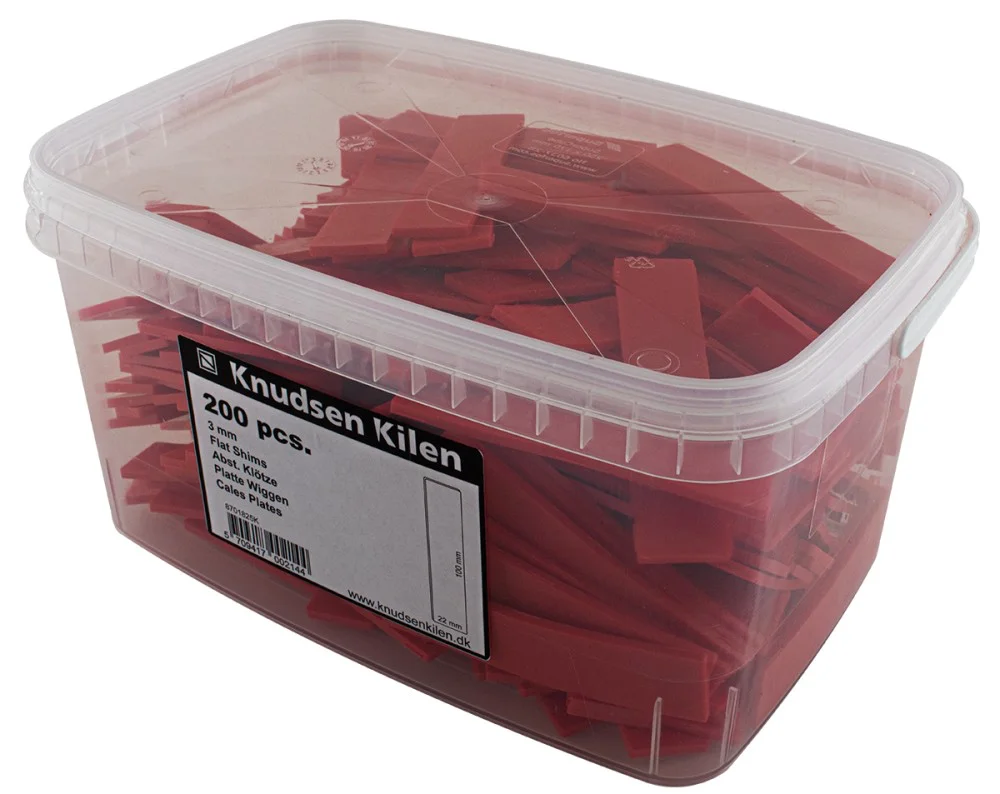 PLATTE SPIEËN - ROOD - 100X22X3MM - PER 200 ST REF:KN 8701825K KNUDSEN