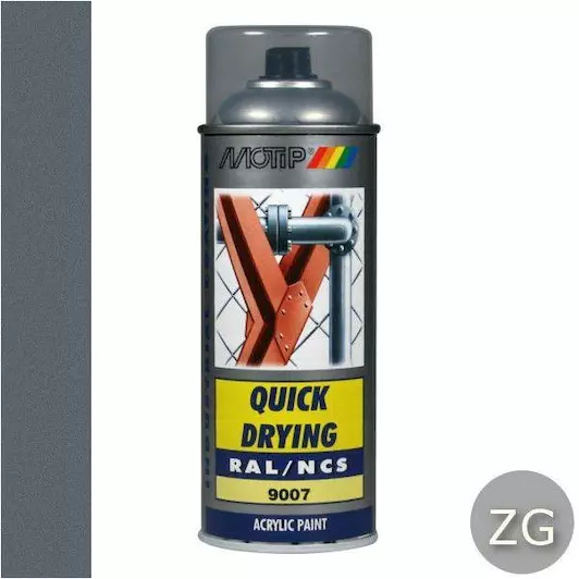 MOTIP INDUSTRIAL RAL 9007 GRIJS ALU MET. 400 ML REF:MOT07216 MOTIP