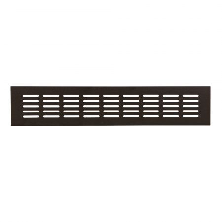 INBOUW VENTILATIESTRIP ALU 381/80 400MM STRUCTUUR 9005 ZWART REF:17424 RENSON