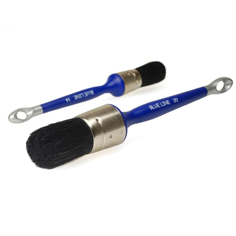 VERFBORSTEL ROND PLASTIEK ZWART HAAR 10 REF:20/10