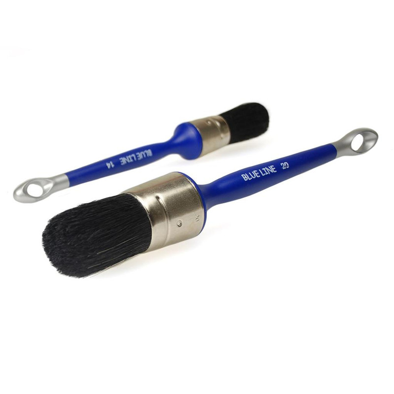 VERFB.ROND PLASTIEK ZWART HAAR 12 REF:20/12