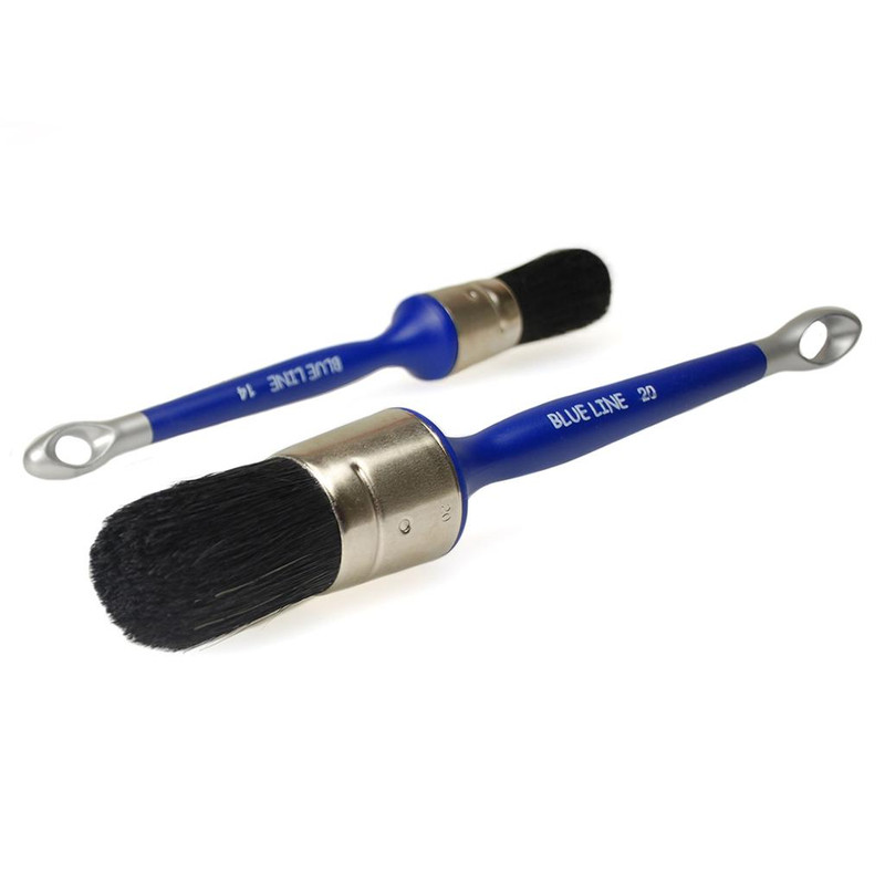 VERFB.ROND PLASTIEK ZWART HAAR 18 REF:20/18