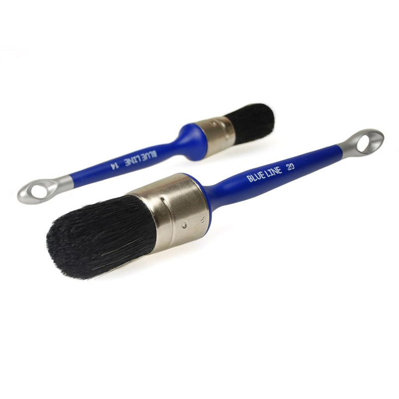 VERFB.ROND PLASTIEK ZWART HAAR 20 REF:20/20