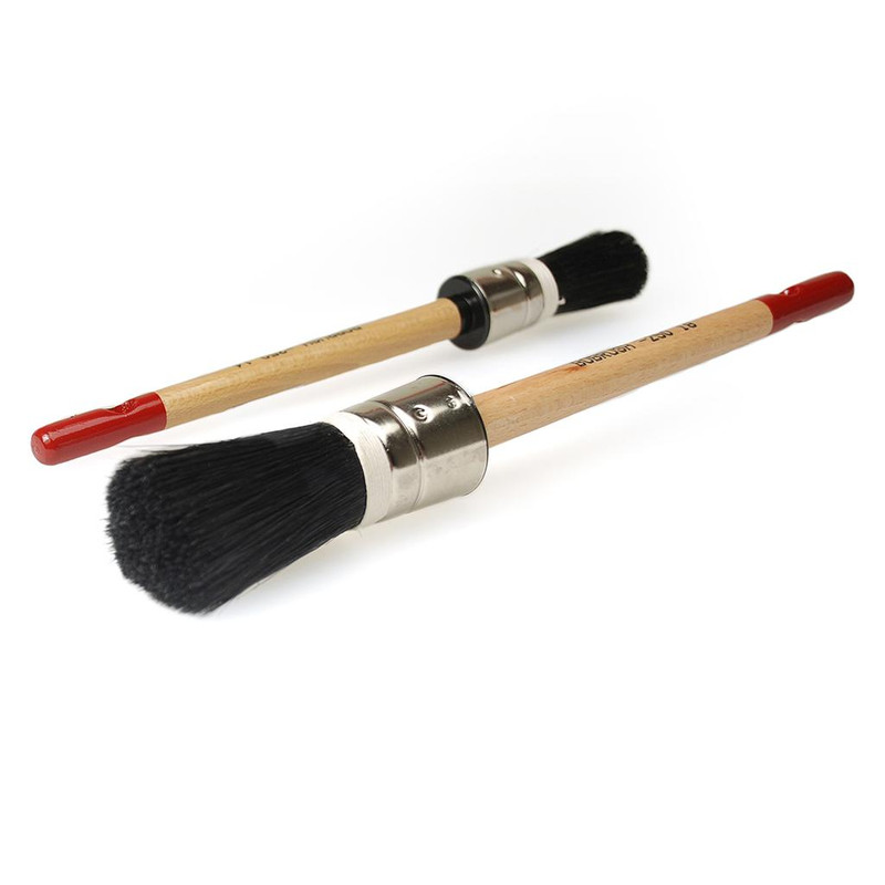 VERFBORSTEL ROND NR.16 PROF LANG ZWART VARKENSHAAR REF:250/16