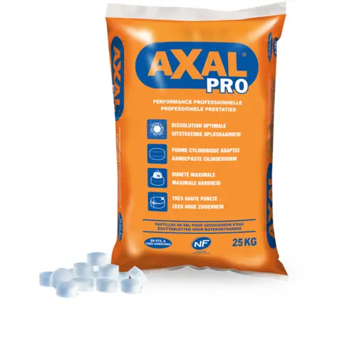 ZOUTTABLETTEN AXAL 25KG VOOR WATERVERZACHTER 198010