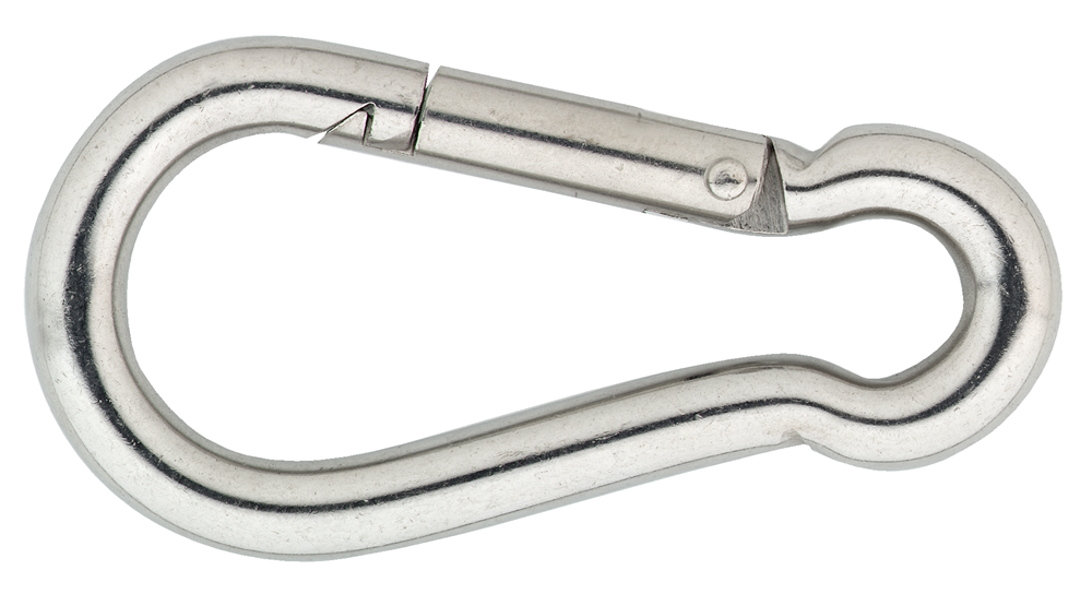 KARABIJNHAAK C-DIN 5299 100x10MM RVS AISI 316 REF:8000.024.5I10