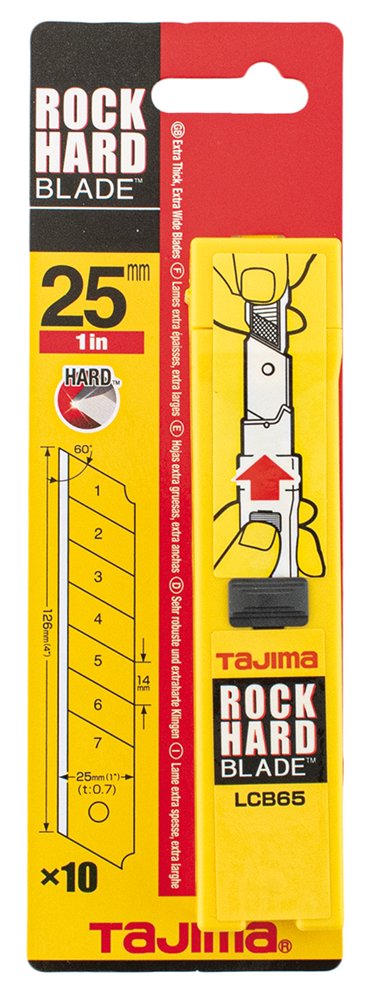 AFBREEKMESSEN 25X0.70MM PER 10 ST REF:TJ LCB65 TAJIMA