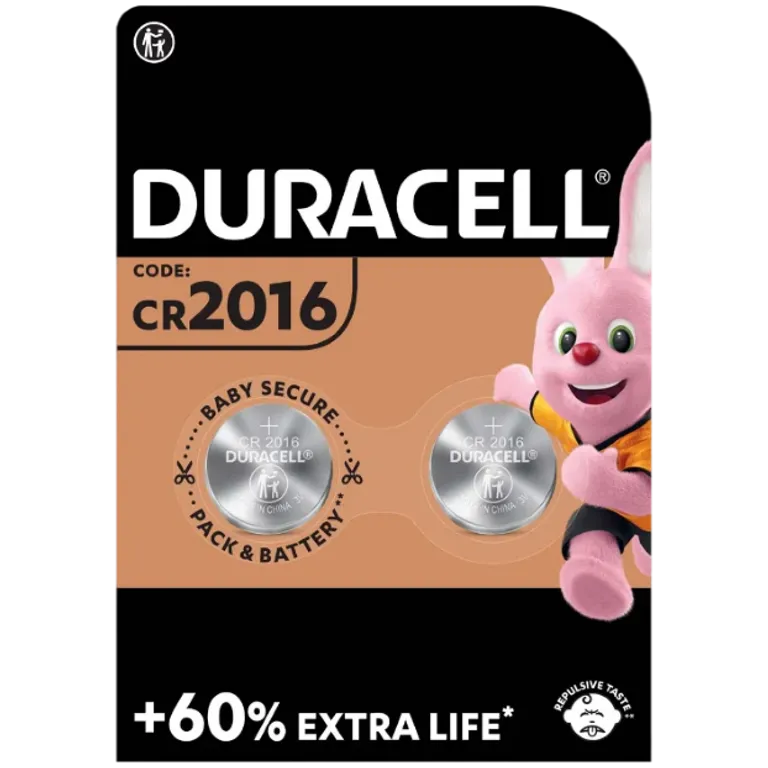 BATTERIJ CEL DL2016 LITHIUM 3V 2X REF:163751184 DURACELL