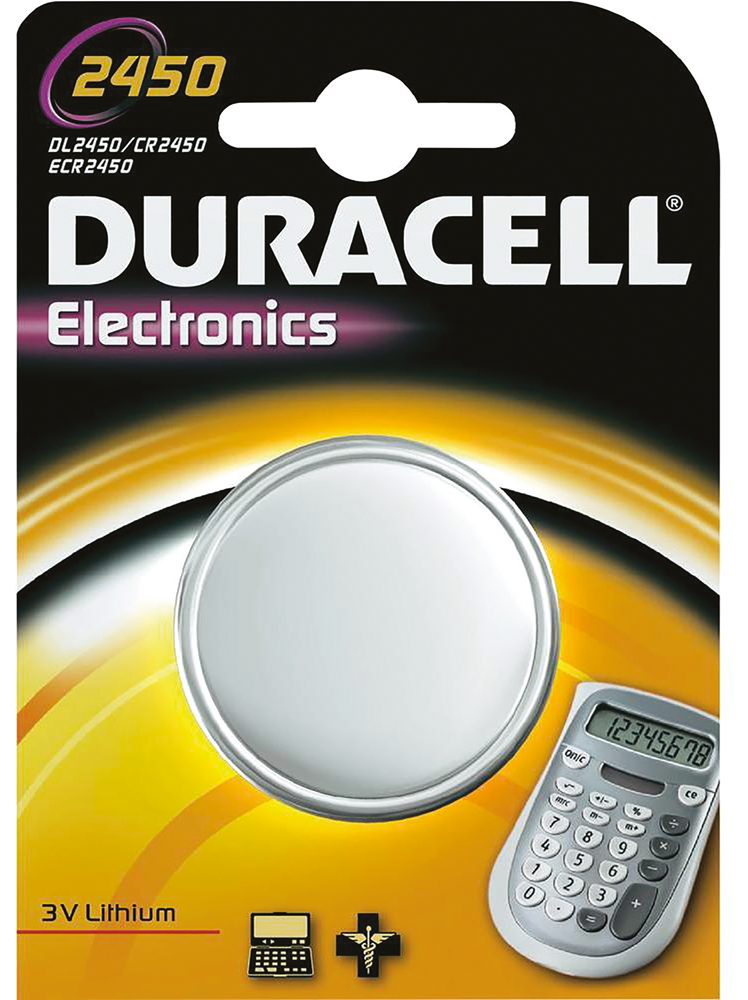 BATTERIJ CEL DL2450 LITHIUM 3V REF:163751249 DURACELL