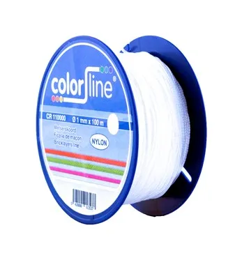 METSERSKOORD 1MMX100 M NYLON WIT CR 110000 COLOR LINE