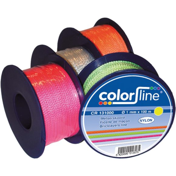 METSERSKOORD 2MMX100 M NYLON FLUO GEEL REF:CR 132265 COLOR LINE