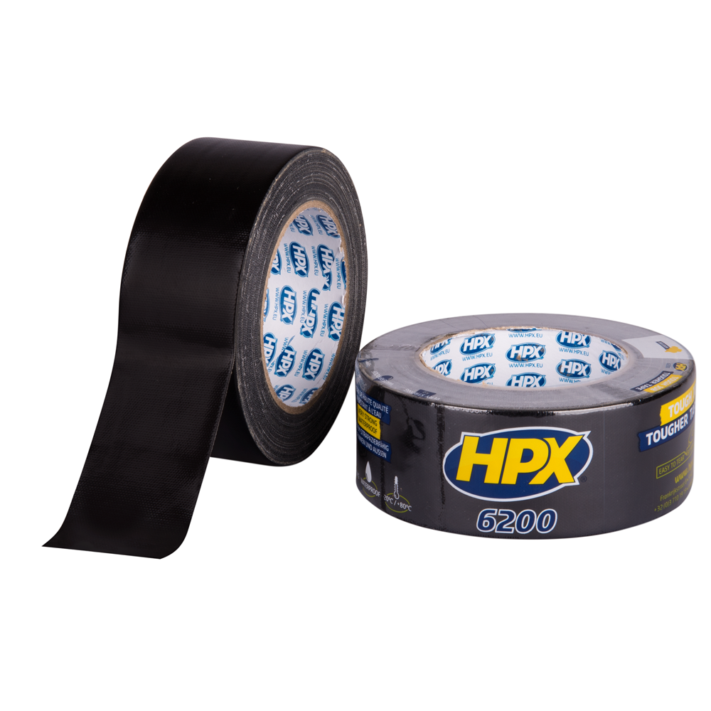 CB5025 Pantsertape - zwart 48mm x 25m