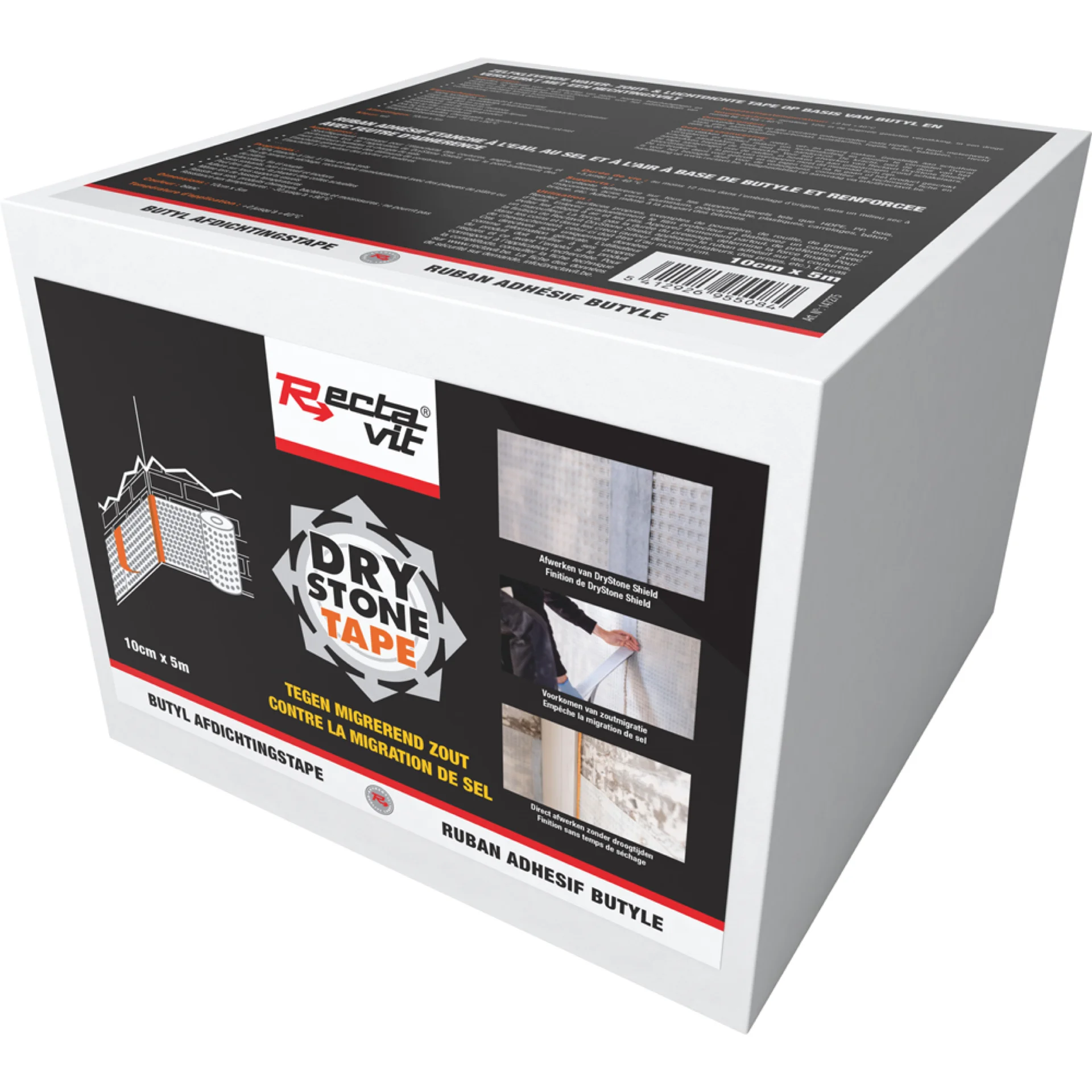 DRYSTONE TAPE 10CM X 5M REF:147275 DRYSTONE