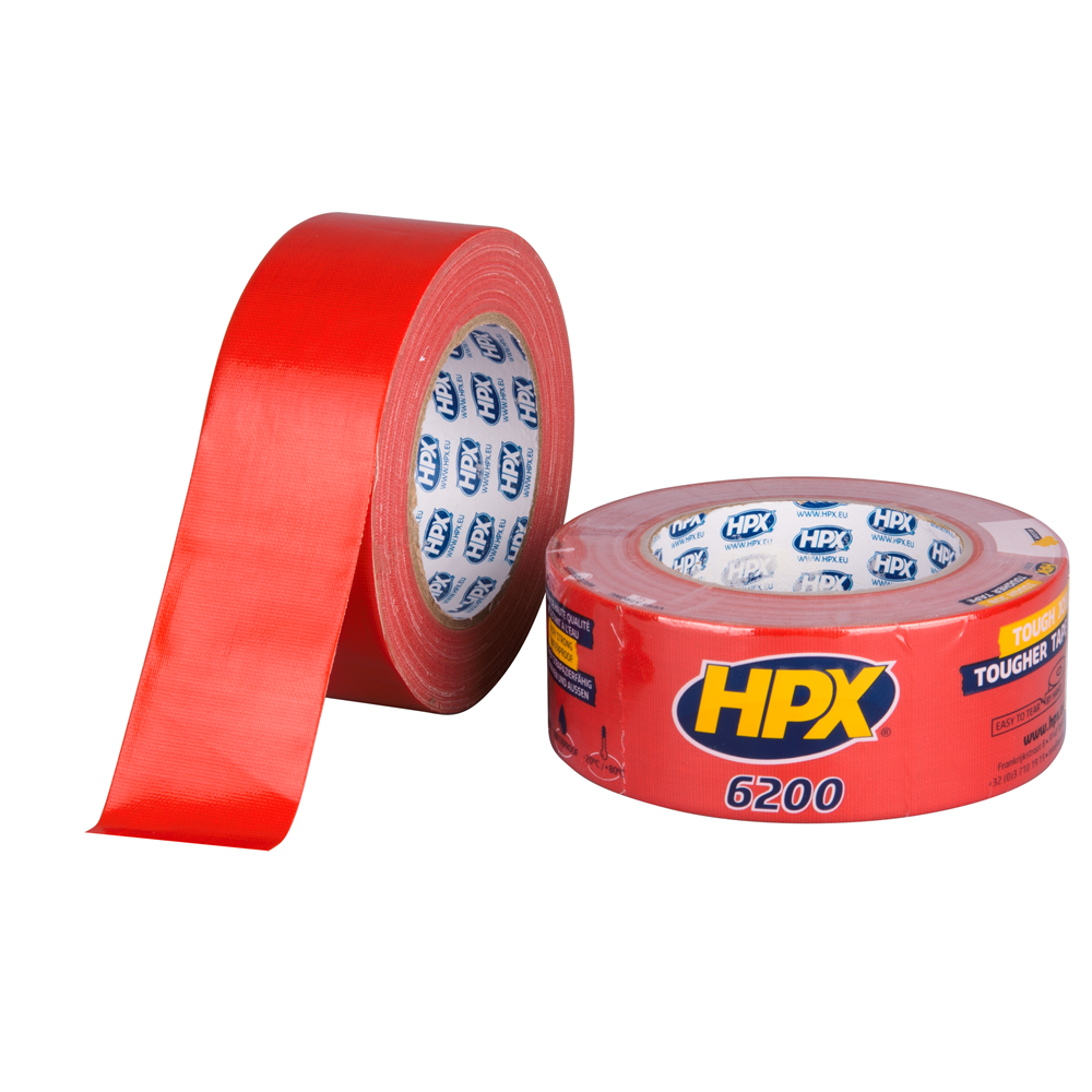 CR5025 Pantsertape - rood 48mm x 25m