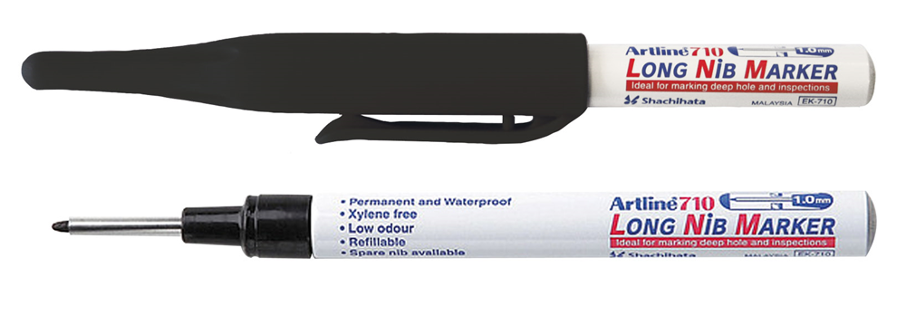 PERMANENT MARKER LONG NIB ZWART AL 0603203 ARTLINE