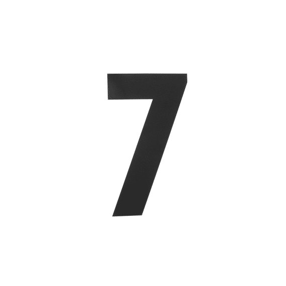 HUISNUMMER PLAT 7 ZWART REF:2057410 HDD