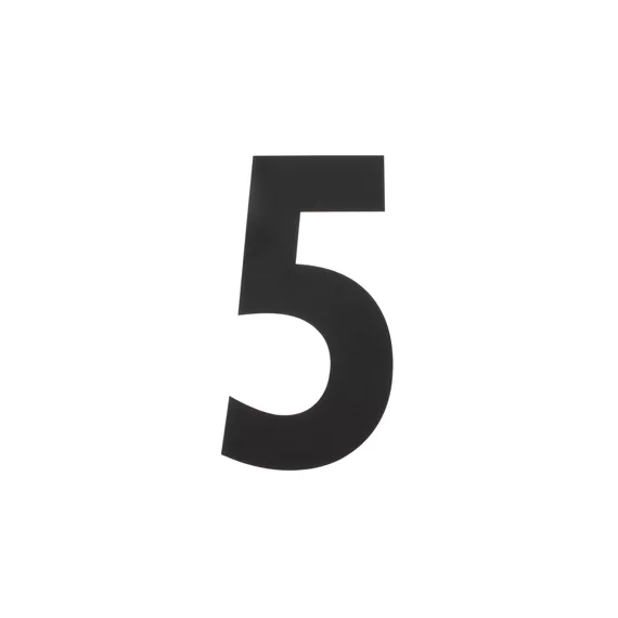 HUISNUMMER PLAT 5 ZWART REF:2055410 HDD