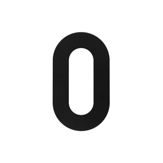 HUISNUMMER PLAT 0 ZWART REF:2050410 HDD