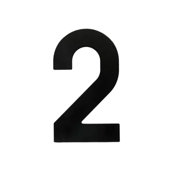 HUISNUMMER PLAT 2 ZWART REF:2052410 HDD