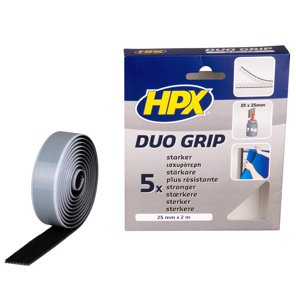 DG2502 Duo grip klikband - zwart 25mm x 2m