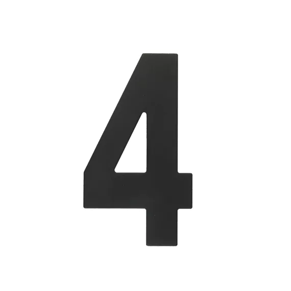 HUISNUMMER PLAT 4 ZWART REF:2054410 HDD