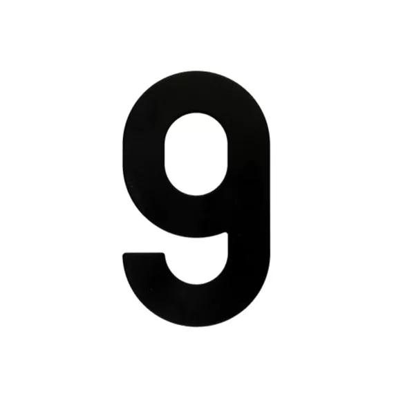 HUISNUMMER PLAT 9 ZWART REF:2059410 HDD