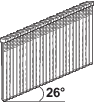 TJEP VD-18 MINI-BRAD 1.2 X 45 MM 26 GRADEN VERZINKT DOOS 5000ST REF:842645 TJEP