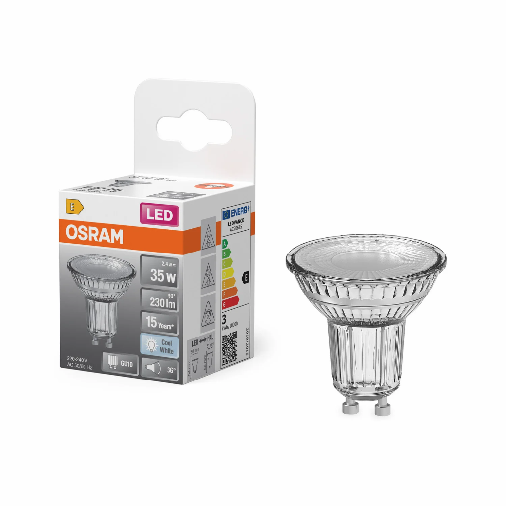 LED GU10 230LM 2.4W CW REF:590445850 OSRAM