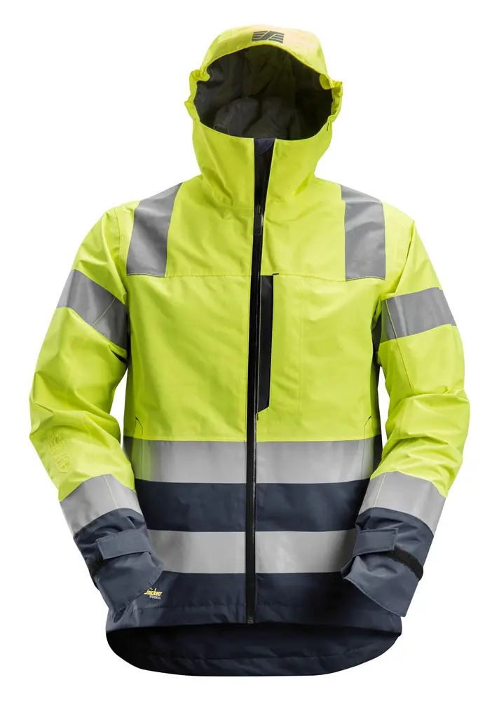 WATERDICHTE SHELL WERKJAS, HIGH-VIS, KLASSE 3 REF:1330 SNICKERS