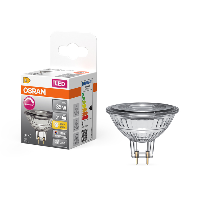 LED 12V GU5.3 345LM 3.4W WW SS DIM REF:590445701 ELTRA