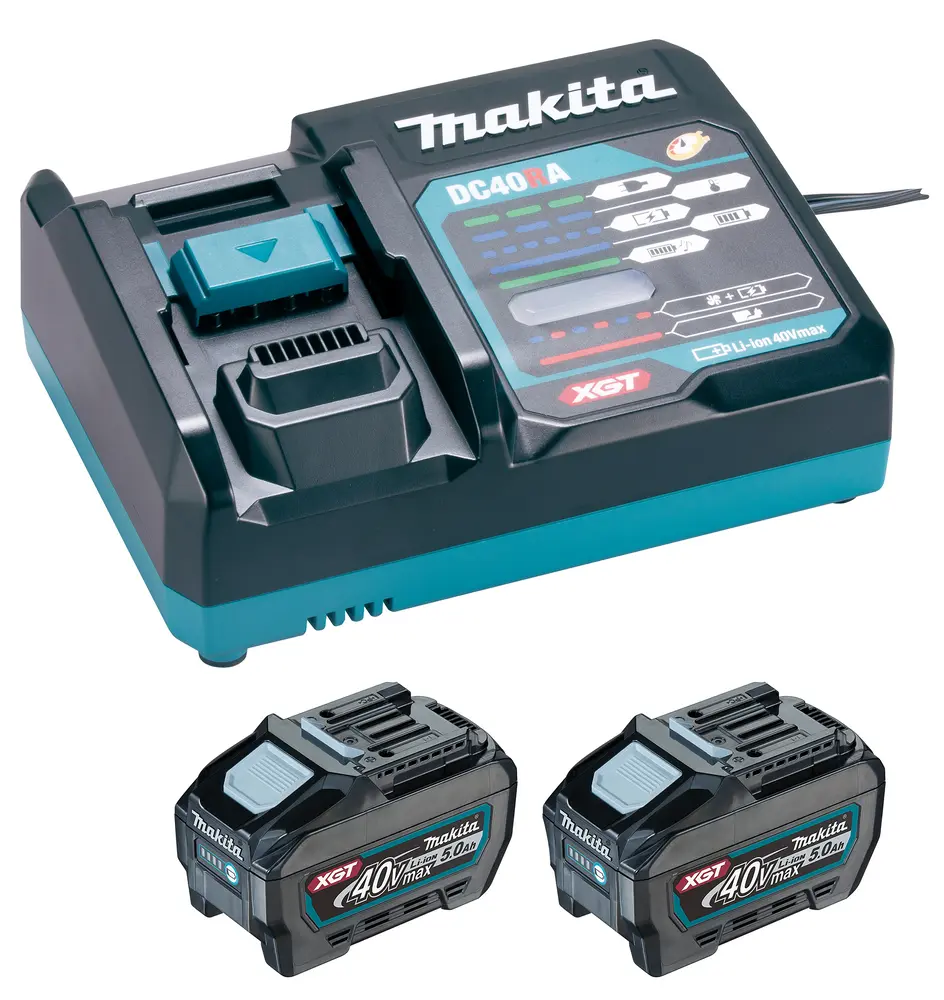 POWERPACK SNELLADER + 2 5,0 AH ACCU'S 2XBL4050F+DC40RA REF:EUEPSKGRT2 MAKITA