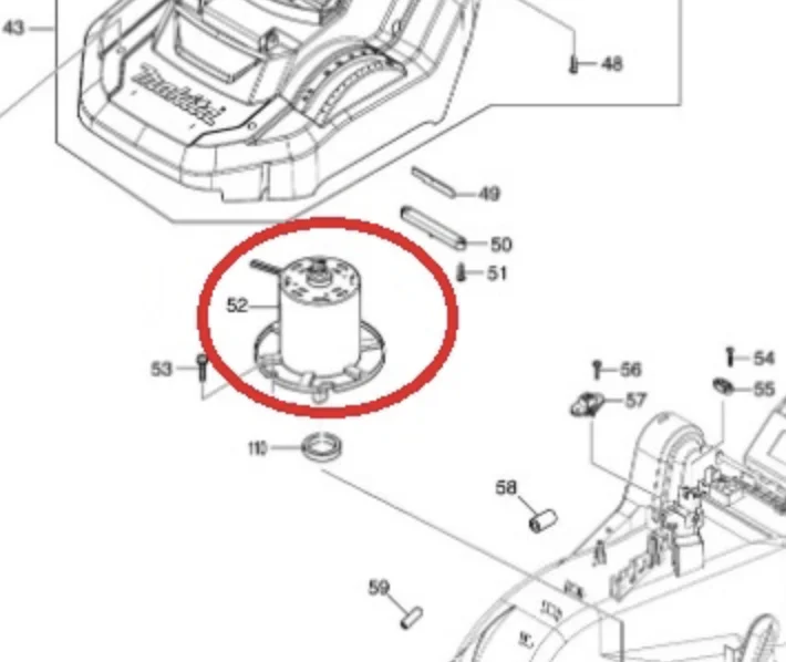 MOTOR REF:629C53-4 MAKITA