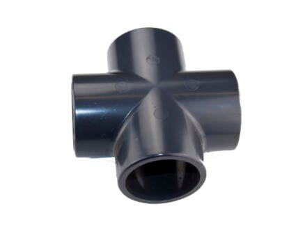 KRUISSTUK LIJMMOF PVC DONKERGRIJS 40MM REF:1R.CR1.400 SCALA PLASTICS