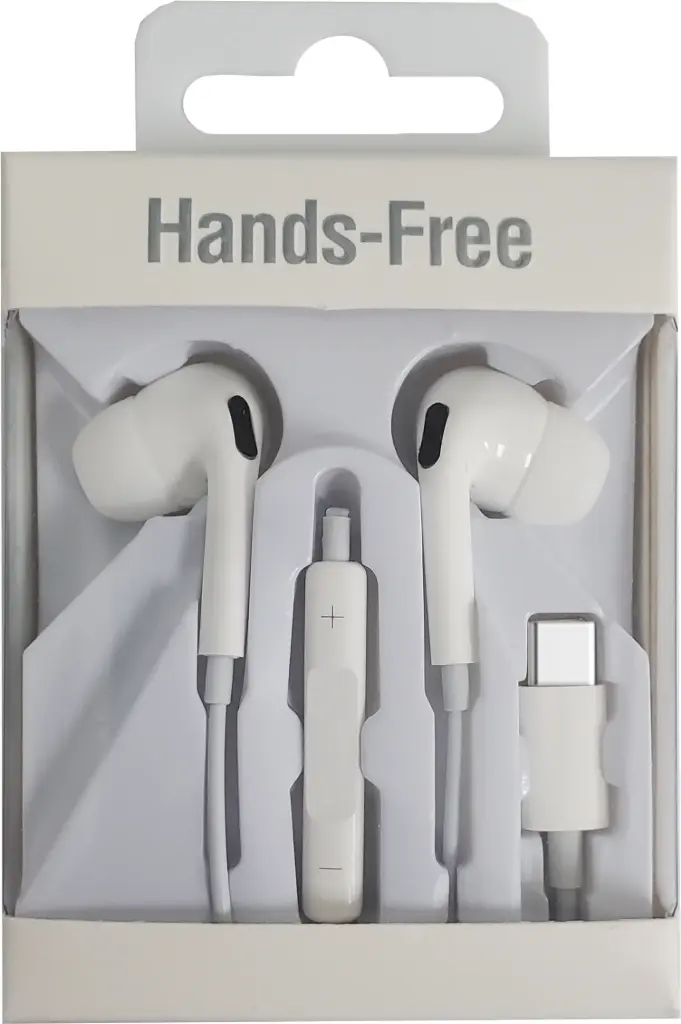 HANDSFREE OORTJES MET AAN/UIT-BEDIENINGSSCHAKELAAR VOOR TYPE‑C (71273) REF:094061 FIFO 