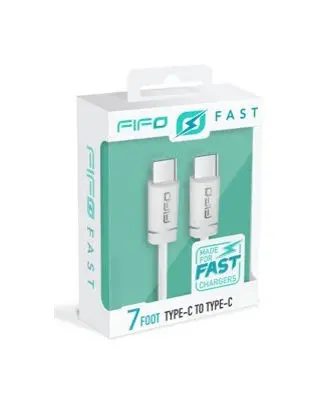 USB-KABEL VAN 2,1 M TYPE‑C NAAR TYPE‑C – ULTRASNEL LADEN REF:094036 FIFO 