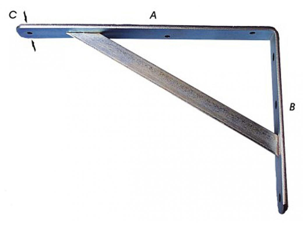PLANKDRAGER, ZWAAR, ZWART 500X330MM REF:1-1036-2-500 PARDAEN