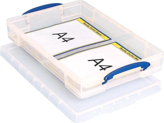 TRANSPARANTE BOX INCL DEKSEL 340X520X85 MM - 10L  REF:RUB-1000-990