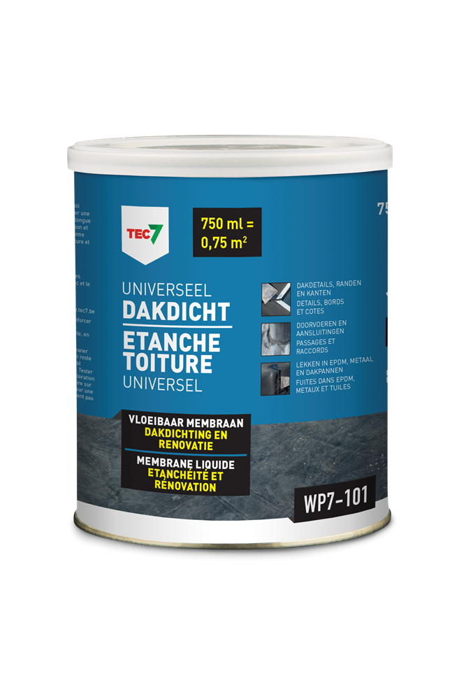 WP7-101 UNIVERSEEL DAKDICHT - BLIK 750ML REF:602460000 TEC7