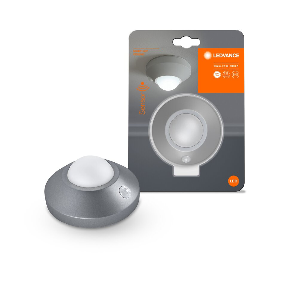 NACHTLICHT NIGHTLUX PLAFOND ZILVER REF:590527085 OSRAM