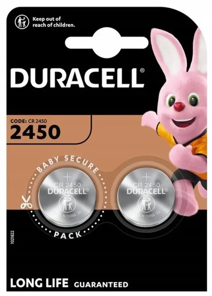 BATTERIJ CEL DL2450 LITHIUM 3V 2X REF:163415213 DURACELL