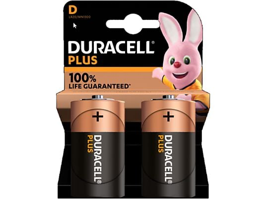 BATTERIJ ALK PLUS POWER D 2X REF:163762021 DURACELL